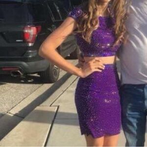 Purple homecoming dress